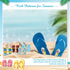 24 Pcs Flip Flop Keychains Bulk Fun Key Chains Small 2.36 x 1.18 Inches Hawaii Souvenirs Goody Bag Fillers for Summer Backpack Purse Luggage Birth...