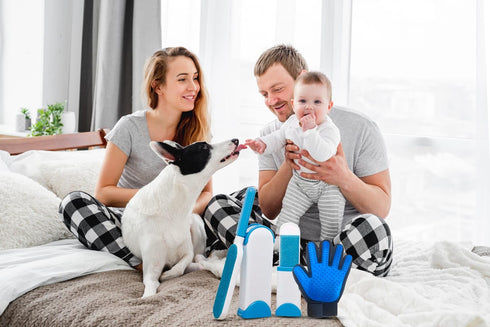 Pet Hair Remover – Pet Hair Removal Tool - Lint Remover Brush, Lint for Clothing, Furniture, Couch - Dog Hair Remover - Better than Lint Roller...