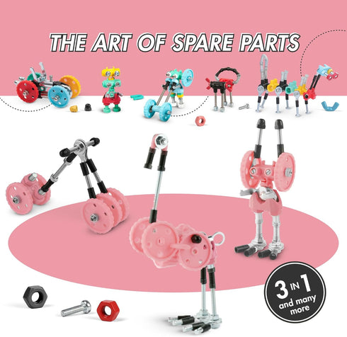 Stem Building Toys, Educational Build Your Own Robot Toy for Kids Age 6 7 8 9+ Year Old Boys and Girls, Animal Stem Toys Engineering Kit, Construc...