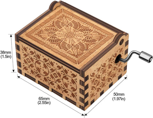 You are My Sunshine Wood Music Boxes,Laser Engraved Vintage Wooden Sunshine Musical Box Gifts for Girlfriend,Boyfriend,Family Friends,On Birthday,...