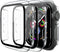 3 Pack Case for Apple Watch Series 3 38mm Hard PC Case with Tempered Glass Screen Protector Waterproof Anti-Scratch HD Ultra-Thin Full Protective ...