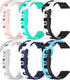 6 Pack Straps Compatible with iTouch Air 3 40mm/iTouch Air 4 41mm/Sport 3 45mm Sport Smartwatch Bands Replacement Silicone Watch Strap Quick Relea...