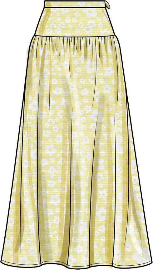 Simplicity Misses' Skirt Sewing Pattern Kit, Code S9472, Sizes 16-18-20-22-24, Multicolor...