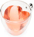 Pinky Up Kendall Heart Shaped Glass Tea Cups with Handle, Double Walled Coffee Mugs, Drinking Glasses for Hot Chocolate Milk, Latte, Eggnog, Cockt...
