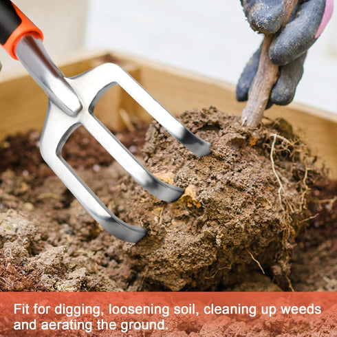 Hand Rake Garden Tool, Heavy Duty Hand Cultivators for Gardening, Small Garden Claw Tool Garden Hand Rake with Ergonomic Handle, Weed Rake Cultiva...