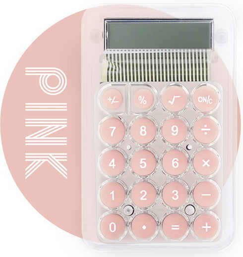 Cute Cartoon Transparent Calculator Students 8 Digit Standard Function Desktop Electronic Calculator...
