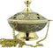 Religious Gifts Gold Plate over Brass Conical Incense Holder, 3 1/2" Dia - 3" H with 9" Chain...