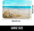 Britimes Bath Mat for Bathroom, Blue Beach Starfish Sea Washable Cover Floor Rug Carpets Floor Mat Bathroom Decorations 16x24 Inches for Kitchen B...