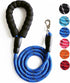 5.9 FT Dog Leash with Comfortable Padded Handle Reflective Material Leash for Large and Small Dogs, Navy Blue...