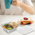 30 Pack 1 lb Rectangular Disposable Aluminum Foil Pan 16 oz Take Out Food Containers with Clear Plastic Dome Lids, for Catering, Baking, Roasting ...