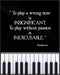 Posterizer 1 pcs-Playing Without Passion-Beethoven Quote-Musical Art Collection-Gift for Music Fans-Gift for Girls, Boys, Teens-Living Room Bedroo...