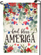 Patriotic 4th of July Floral Garden Flag 12x18 Inch Double Sided Independence Day Flowers Yard Outdoor Decoration(C)...