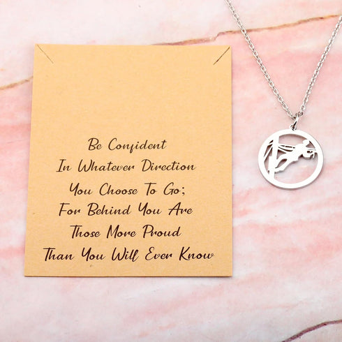 LQRI Lineman Necklace Electrician Gift Be Confident in Whatever Direction You Choose to Go Electrical Engineer Jewelry...