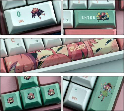 IJKT Keycaps, PBT keycap,KCA Profile for Cherry Mx Gateron Kailh Switches Mechanical Keyboard?Standard ANSI/ISO Layout...