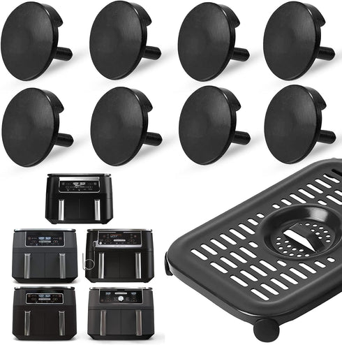 Air Fryer Replacement Parts for Ninja Foodi Airy Fryer, 8 PCS Food Grade Air Fryer Rubber Bumpers Feet Tabs Tips Accessories for Ninja Foodi DZ201...