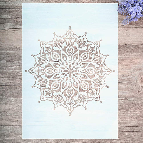 DIY Decorative Mandala Stencil Template for Painting on Walls Furniture Crafts (A4 Size)...