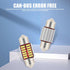4 PCS 31mm Car Double-tip Reading Light, 4014-12SMD C5W Non-polar Canbus Decoding Filament-free Structure License Plate Light Tail Box Light, Ligh...