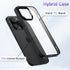 oakxco Thin Slim Clear case for iPhone 13 Pro, Transparent Hybrid Hard Shell Plastic & Soft Silicone Rubber Bumper, Non-Yellow Acrylic Protective ...