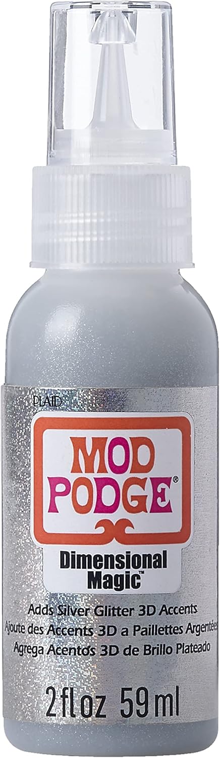 Mod Podge CS11331 Glitter Dimensional Magic, 2 oz, Silver...