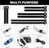 150PCS Reusable Cable Ties - 4+6+8+10inch Multi-Purpose Cable management Hook & Loop Cable Straps Wire Ties,Adjustable Fastening Cord Organizer,Ca...