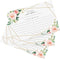 Bliss Collections Recipe Cards, Pack of 50 Double-Sided Geo Floral 4 x 6 Cards for Family Recipes, Wedding Showers, Bridal Showers, Baby Showers, ...