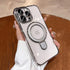 Magnetic Invisible Stand for iPhone 15 Pro Max Case Compatible with MagSafe, Military-Grade Protection, with Camera Protector, Clear Scratch-Resis...