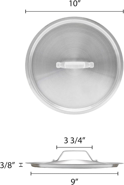 Thunder Group ALSKSS104 Sauce Pan Lid 4-1/2 Qt 10" Dia. X 3/8" Thickness...