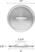 Thunder Group ALSKSS104 Sauce Pan Lid 4-1/2 Qt 10" Dia. X 3/8" Thickness...
