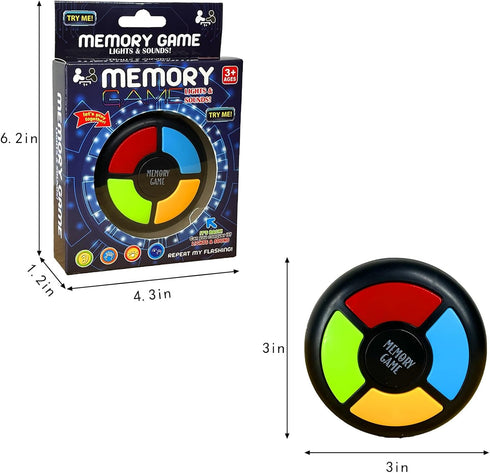 Light Up Memory Game Handheld Electronic Toys Color Memorizing Classic Board Games Quiz Game with Lights and Sounds (907) (907)...