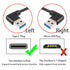 GELRHONR 90 Degree USB Type C Cable, 18W Fast Charging USB A to USB C Cable (Black-Left-0.25M)...