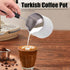 600ml Turkish Coffee Pot,Stainless Steel Milk Pot,Glossy Surface Saucepan Chocolate Melting Pot,High Temperature Resistant Butter Warmer Pot with ...