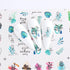 24 Sheets Summer Flowers Nail Art Stickers, Holographic Flower Leaf Nail Water Transfer Decals Designs, Floral Leaves Nail Art Sticker Supplies fo...