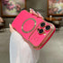 for iPhone 14 Pro Max Case Magnetic,for Women Girls Soft Cute Wave Frame Curly Shape Love Heart Luxury Plating Phone Case Compatible with MagSafe ...