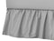 American Baby Company Ultra Soft Microfiber Ruffled Porta/Mini-Crib Skirt, Grey, for Boys and Girls...