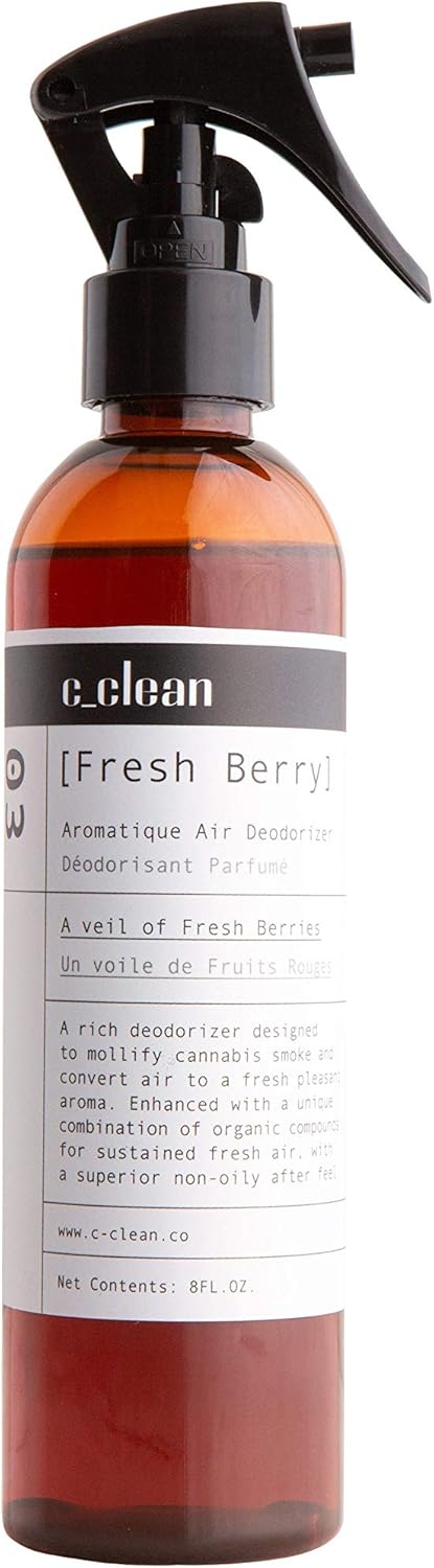 Smoke & Odor Eliminator Spray - Aromatic Fresh Berry Air Freshener Spray for Removing Smell. Equipped with a trigger sprayer to evenly disperse th...