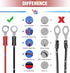 Nilight Female Cigarette Lighter Outlet 3Ft + Eyelet Terminal Plug and Blade Fuse Holder 12V 16AWG Heavy Duty Cable Accessory DC Power 12 24Volt S...