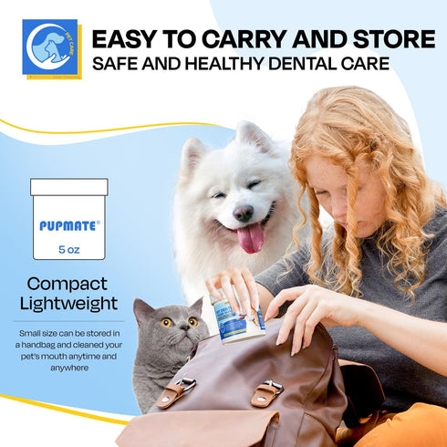 Dental Care Wipes for Dog- Teeth Cleaning Finger Wipes for Plaque and Tartar Removal, Safe & Gentle Disposable Toothbrush Wipes for Fresh Breath &...