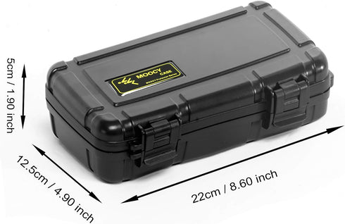 MOOCY 8" Small Hard Case with Pluck Foam Insert, 8.6 x 4.9 x 1.9 Inch - Watertight Padded Plastic Box Protect Tools,and Glass Testing Equipment...