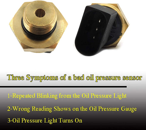 HiSport Oil Pressure Sensor Switch A0071530828 A0041534928 Compatible with Detroit Diesel Mercedes 600 609 4000...