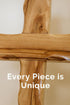 Zuluf 6.2" Olive Wood Plain Wall Cross | Christian Handmade Wooden Cross for Wall from Jerusalem Holy Land | Wall Cross for Home Decor | Catholic ...