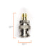 Gold SMA Female to BNC Male Adapter - 4 Pack Coupler - Male to Female Coaxial (RF) Connector, Compatible with RF, SDI, HD-SDI, CCTGV, Camera...