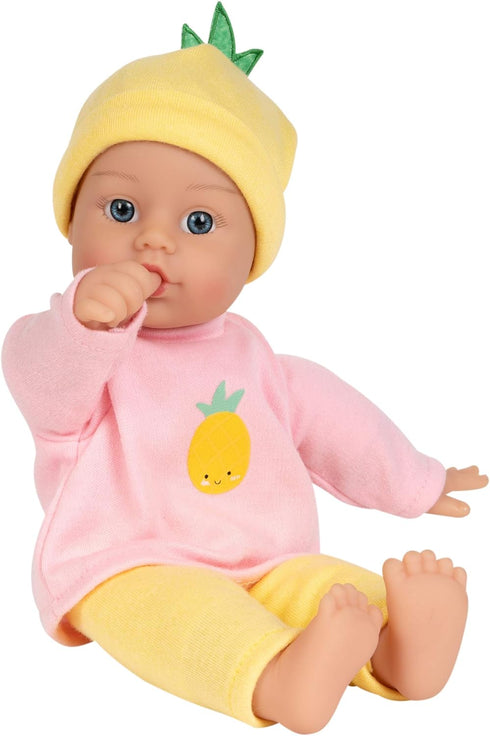 ADORA 11" Soft Cuddly Baby Doll with Blue Eyes, Blonde Hair, Bottle, Beanie, Pink/Yellow - Amazon Exclusive...
