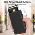 SS Magnetic Wallet for MagSafe, Minimalist Slim Pop-up Phone Wallet Card Holder for Back of Phone, Safety Lock, Black...