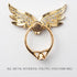 Angel Wings Glitter Bling Bling Phone Ring Holder, 2 Pack Sparkle Phone Ring Grip Artificial Diamond Stand,Rhinestone Cell Finger Ring for Phones,...