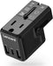 LENCENT International Travel Power Adapter,Mini All-in-One Charger, 2.4A USB, 3.0A Type-C Wall Charger, European Plug Adaptor, Universal Outlet Co...