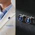Men’s Cufflinks and Tuxedo Studs Set, Gift Box Packed, Mens Jewelry or Accessories for Wedding Party Anniversary Birthday Groom Business Elegant G...