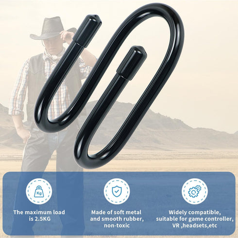 Kesywale 2 Pack Cowboy Hat Rack Holder for Wall, Adjustable Cowboy Hats Wall Mount Baseball Cap Organizer Western Hat Hanger (2)...