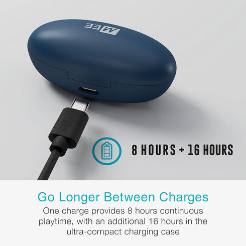 MEE audio Pebbles True Wireless Earbuds - Bluetooth 5.3 Low Profile in Ear Lightweight Headphones with Headset Microphone & Call Noise Reduction f...