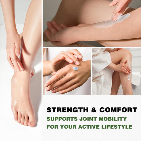 8.5 oz Pain Relief Cream - Maximum Strength - Arnica, MSM, Turmeric, Emu Oil, Menthol, Aloe - for Discomfort in Muscles, Joints, Knees, Back, Elbo...