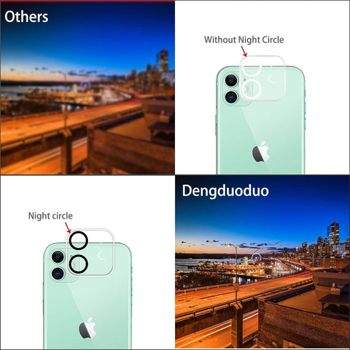 ?3 Pack? Camera Lens Protector for iPhone 11 & iPhone 12 Mini, Ultra HD, Tempered Glass, 9H Hardness, Anti-Scratch, Case Friendly, Easy to Install...